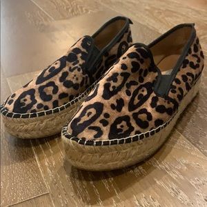 Cheetah leopard espadrilles